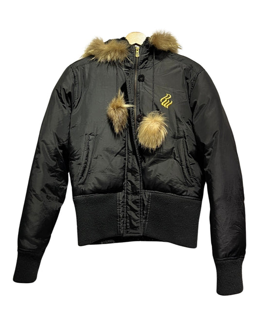 Vintage y2k Rocawear Fur Lined Hooded Jacket
