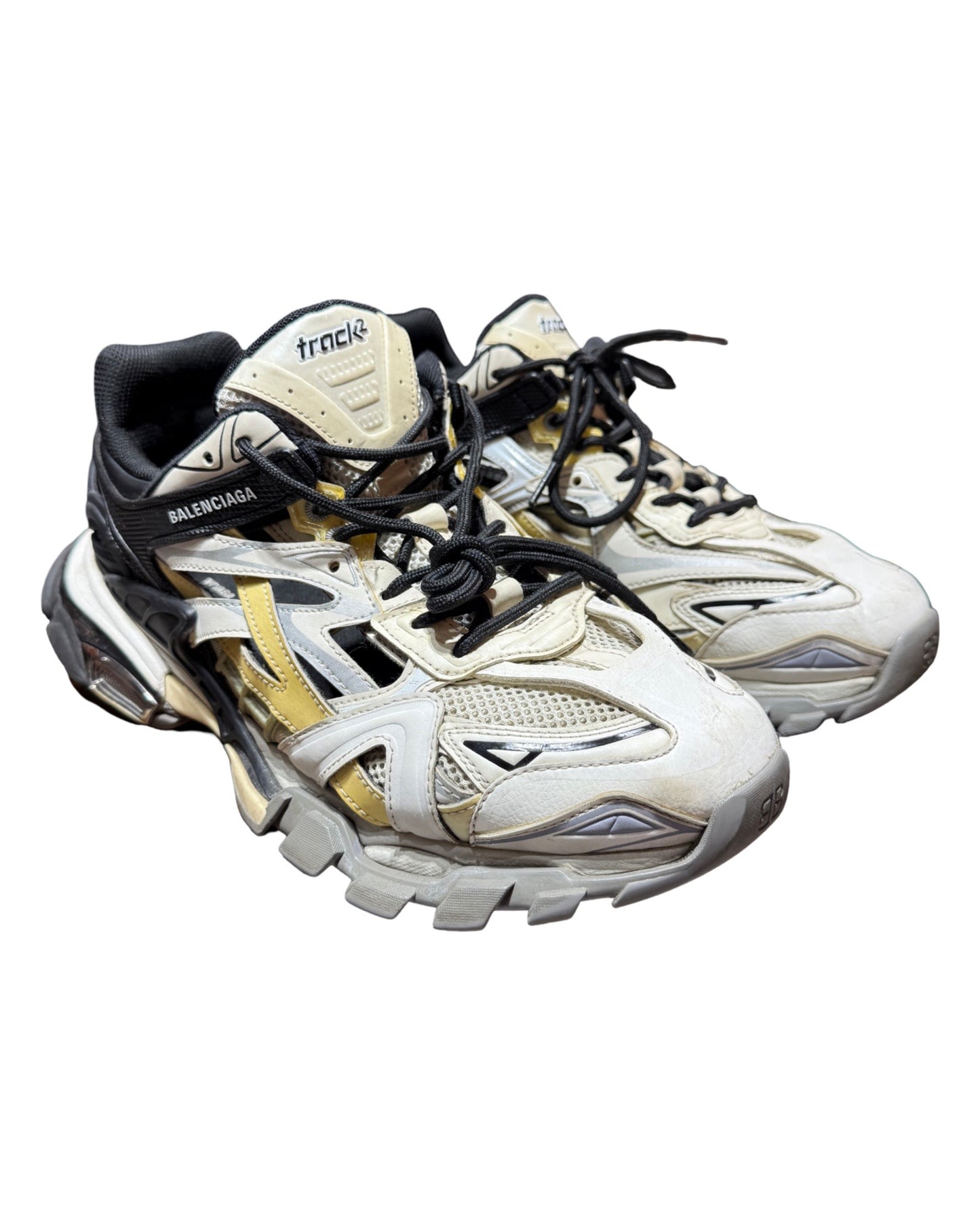 Balenciaga Track 2 Beige White Black Runners Sneakers