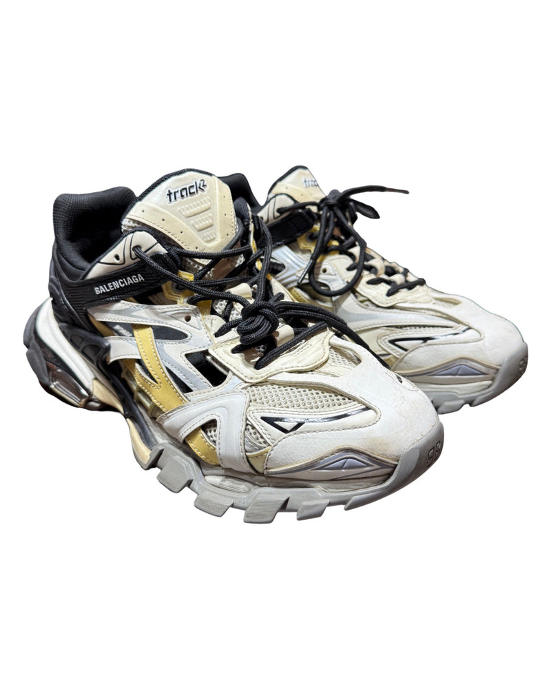 Balenciaga Track 2 Beige White Black Runners Sneakers KIF Vintage
