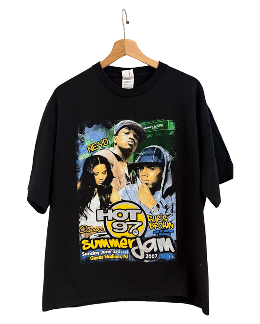 Vintage 2007 Hot 97 Summer Jam Black Promo Tee