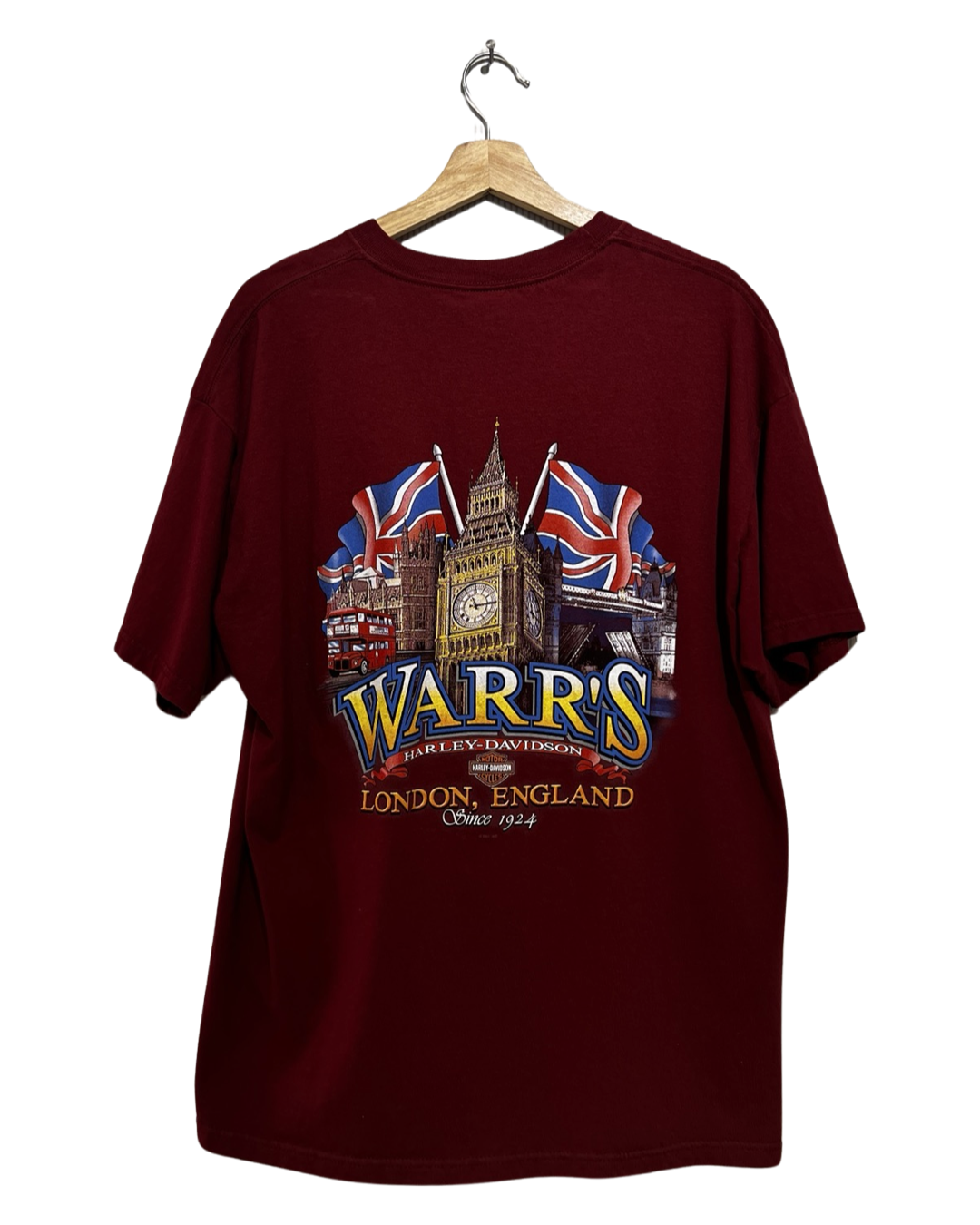 Vintage Harley Davidson Warrs London England Tee