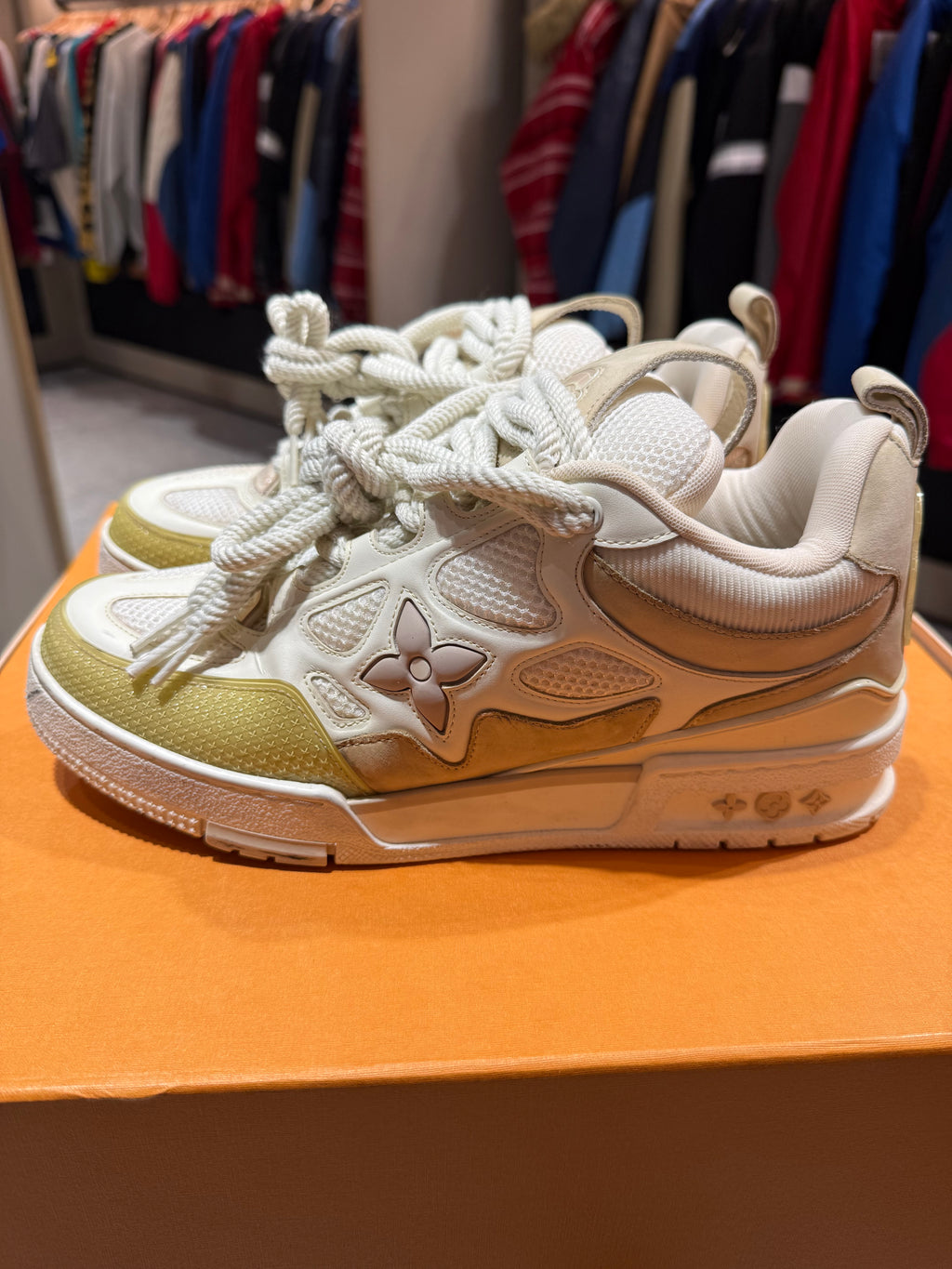 LV Skate Trainers Beige Size 7