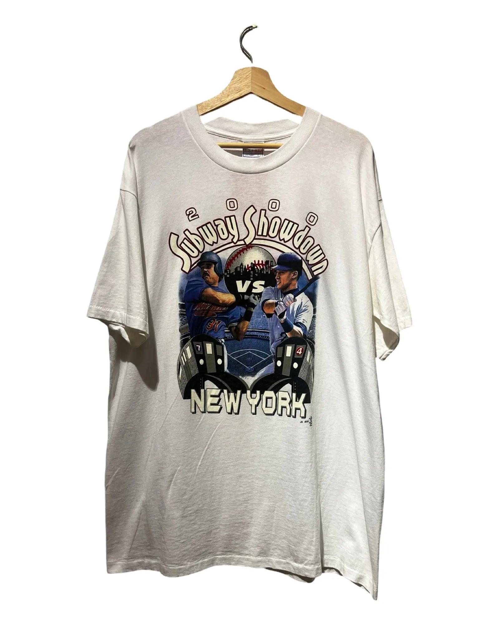 Vintage DS 2000 NY Yankees & Mets Subway Series Tee KIF Vintage