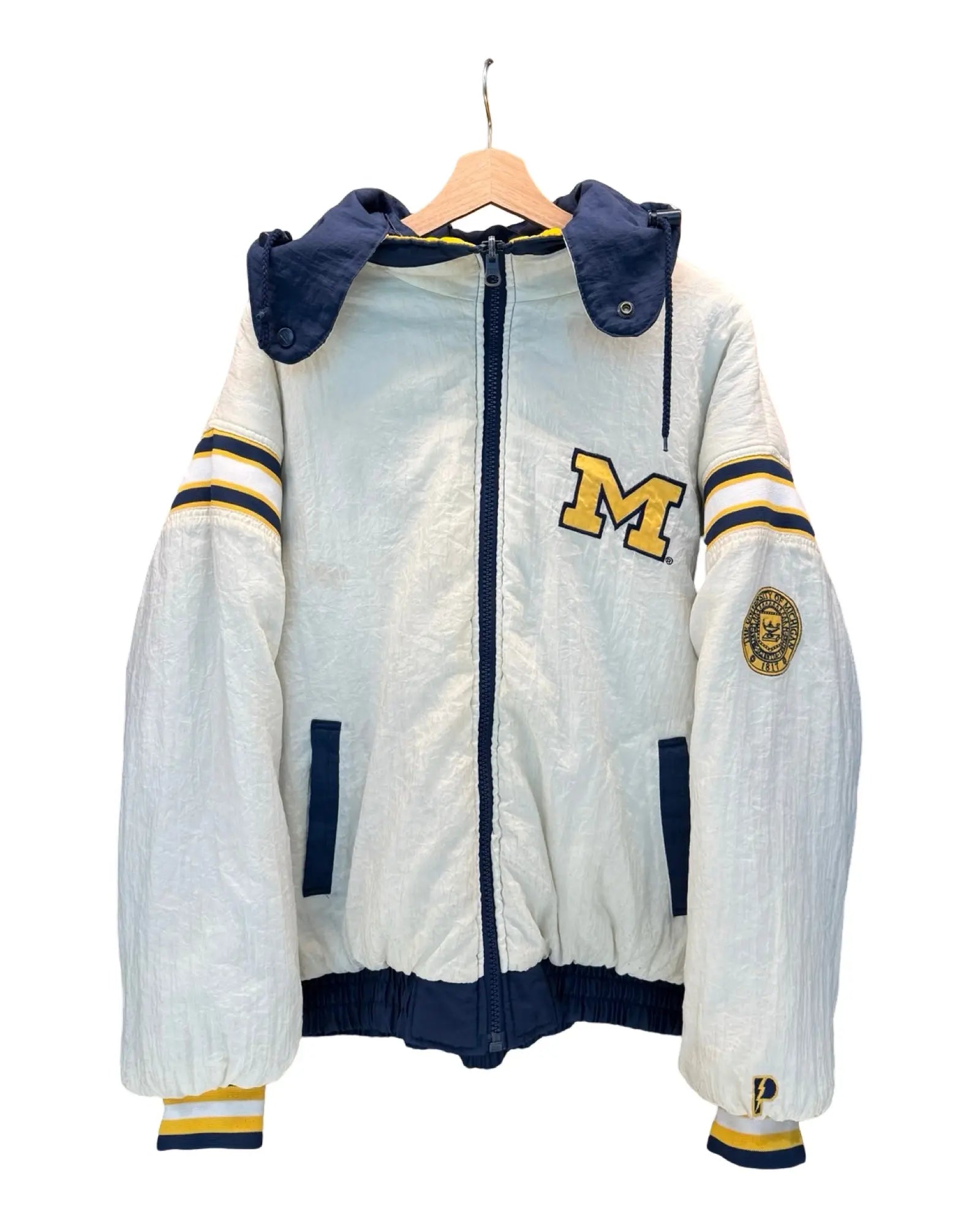 Vintage 90s Reversible Michigan University Pro Player Jacket KIF Vintage