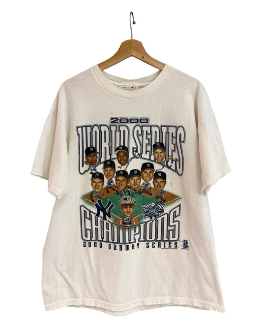 Vintage 2000 New York Yankees Subway Series Big Head Tee