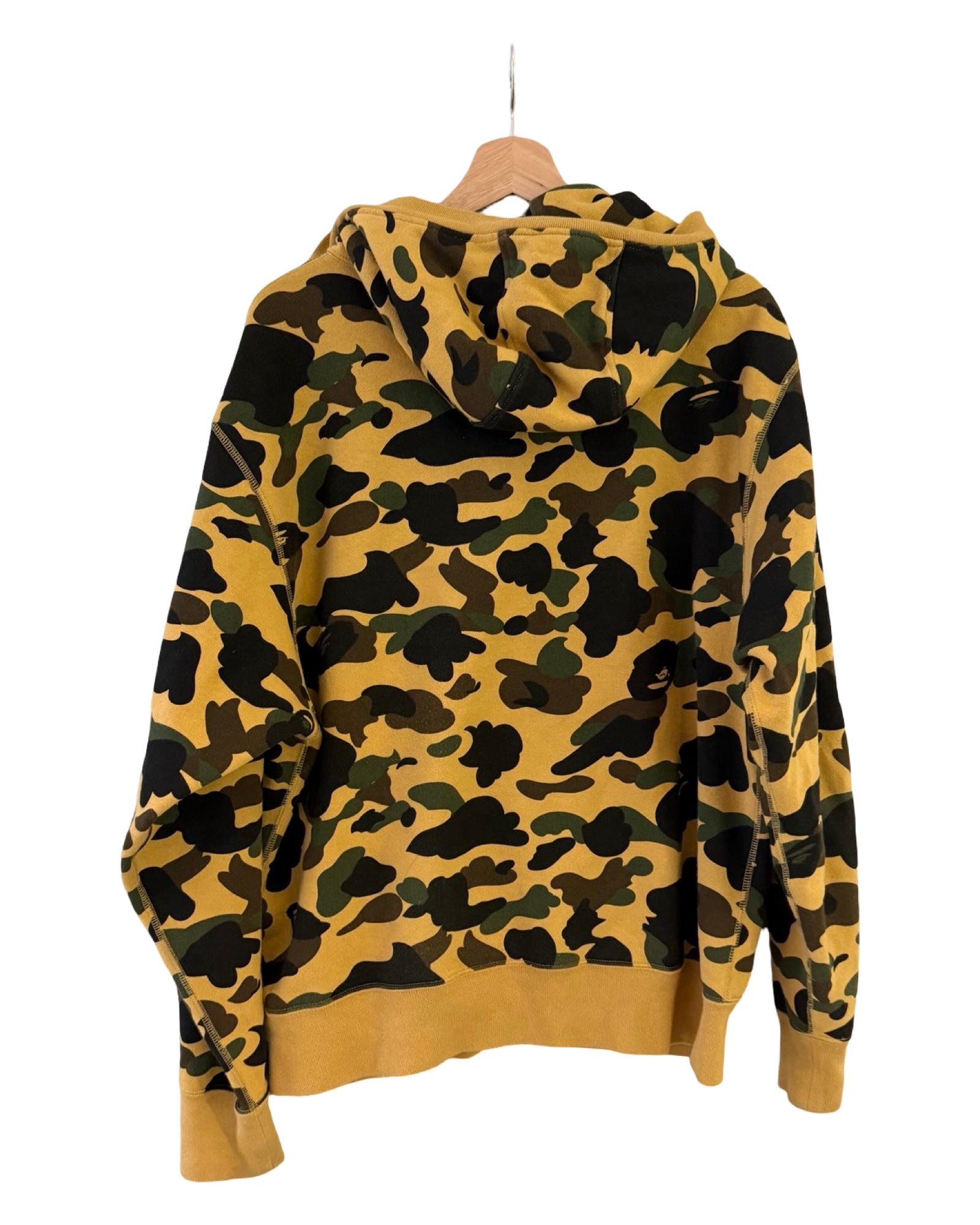 ヴィンテージ Y2K ア ベイシング エイプ グリーンカモ フルジップアップパーカー