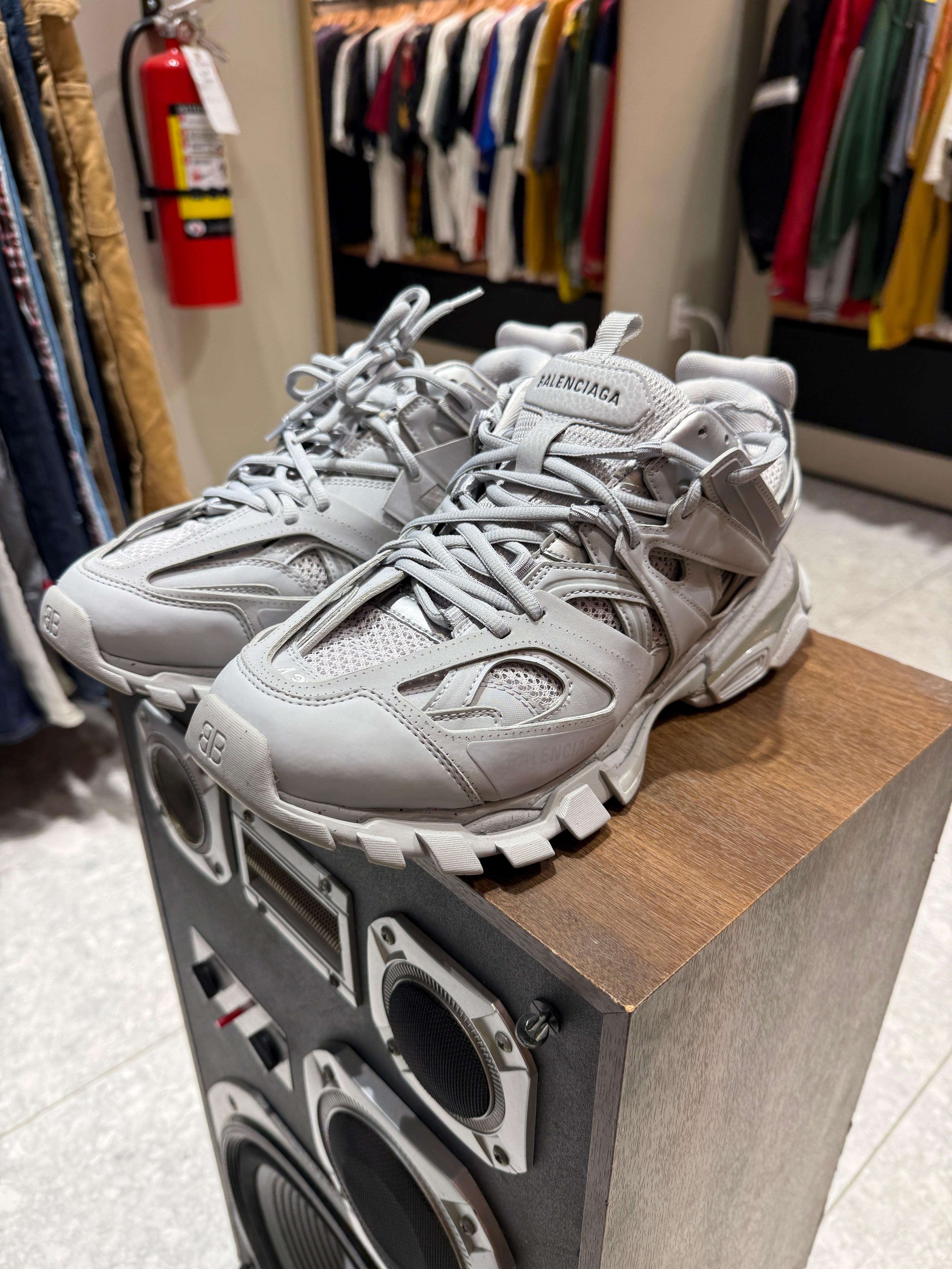 Balenciaga Medium Grey Track Runners Size 10 KIF Vintage