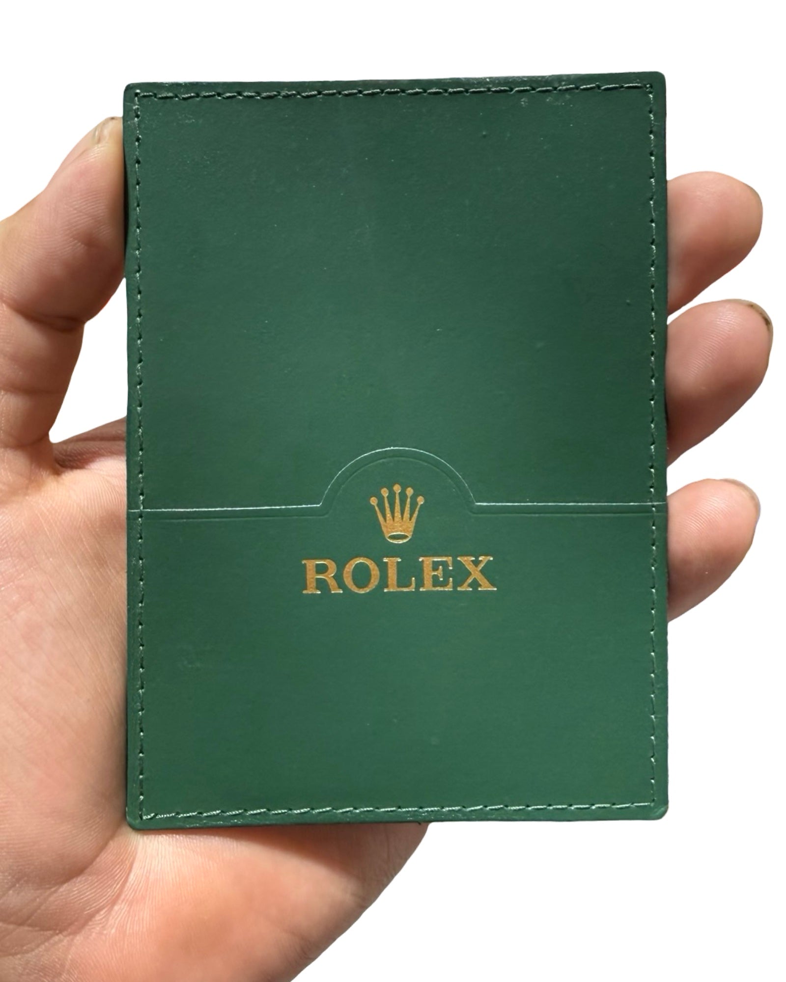 Vintage Rolex Green Card Holder