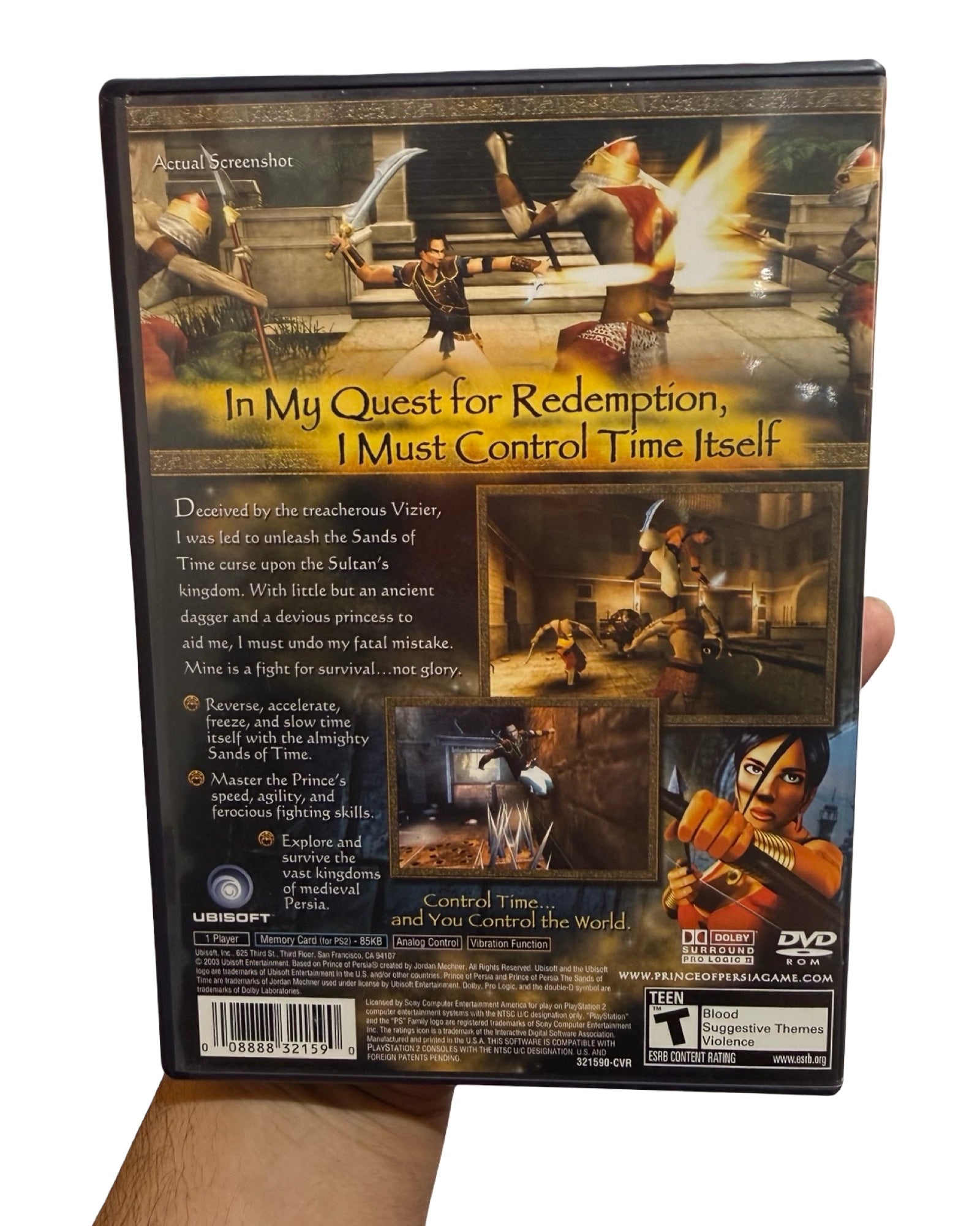 PS2 Prince Of Persia Sands Of Time Game