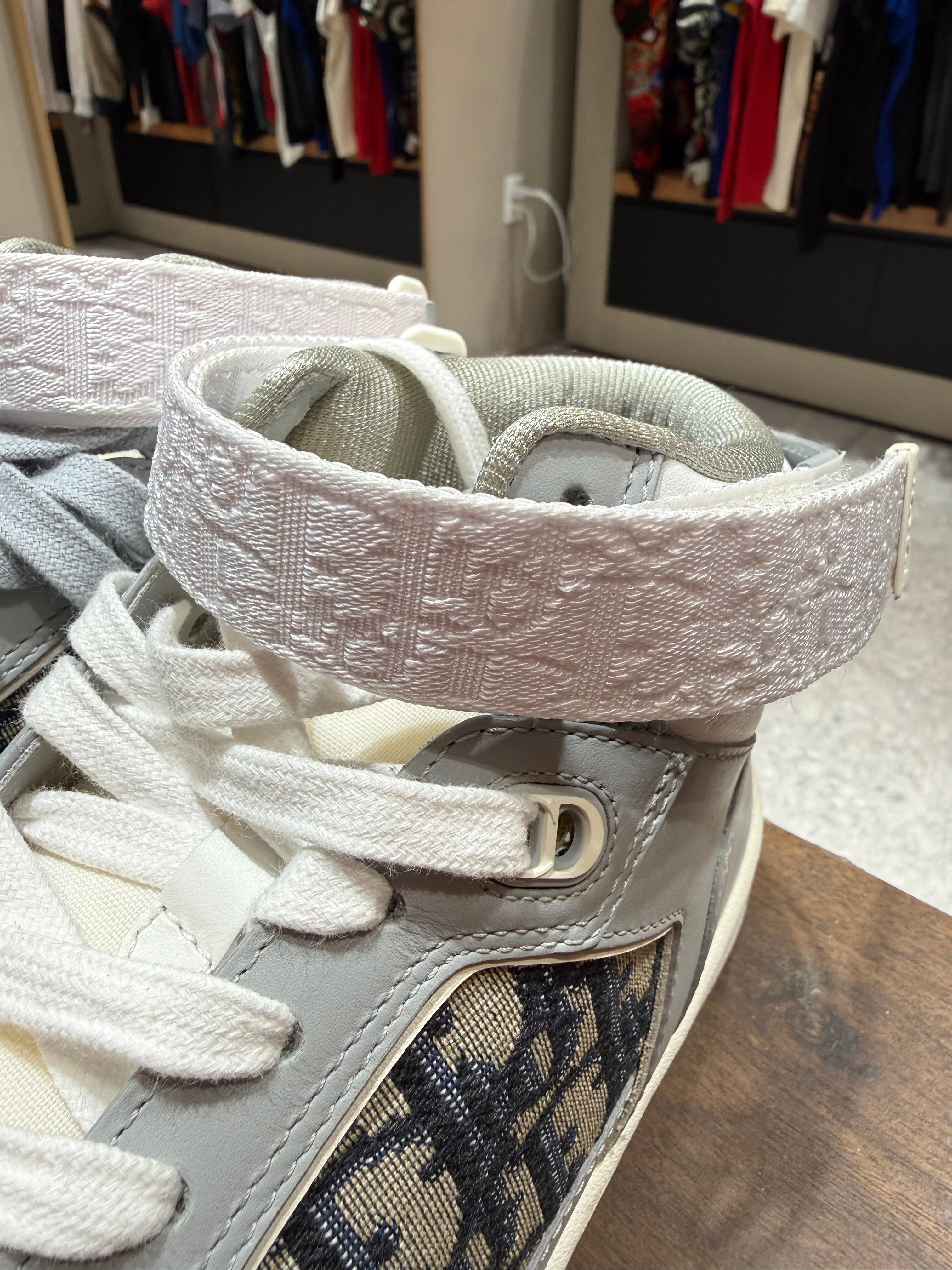 US 9 Dior B27 High Oblique Grey Sneakers KIF Vintage