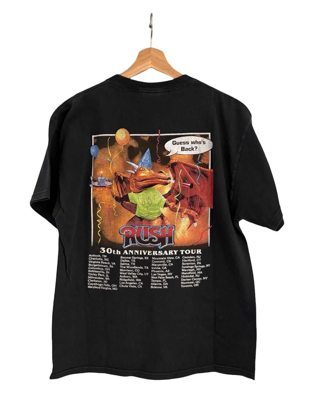 Vintage 2004 RUSH 30th Anniversary Tour Tee