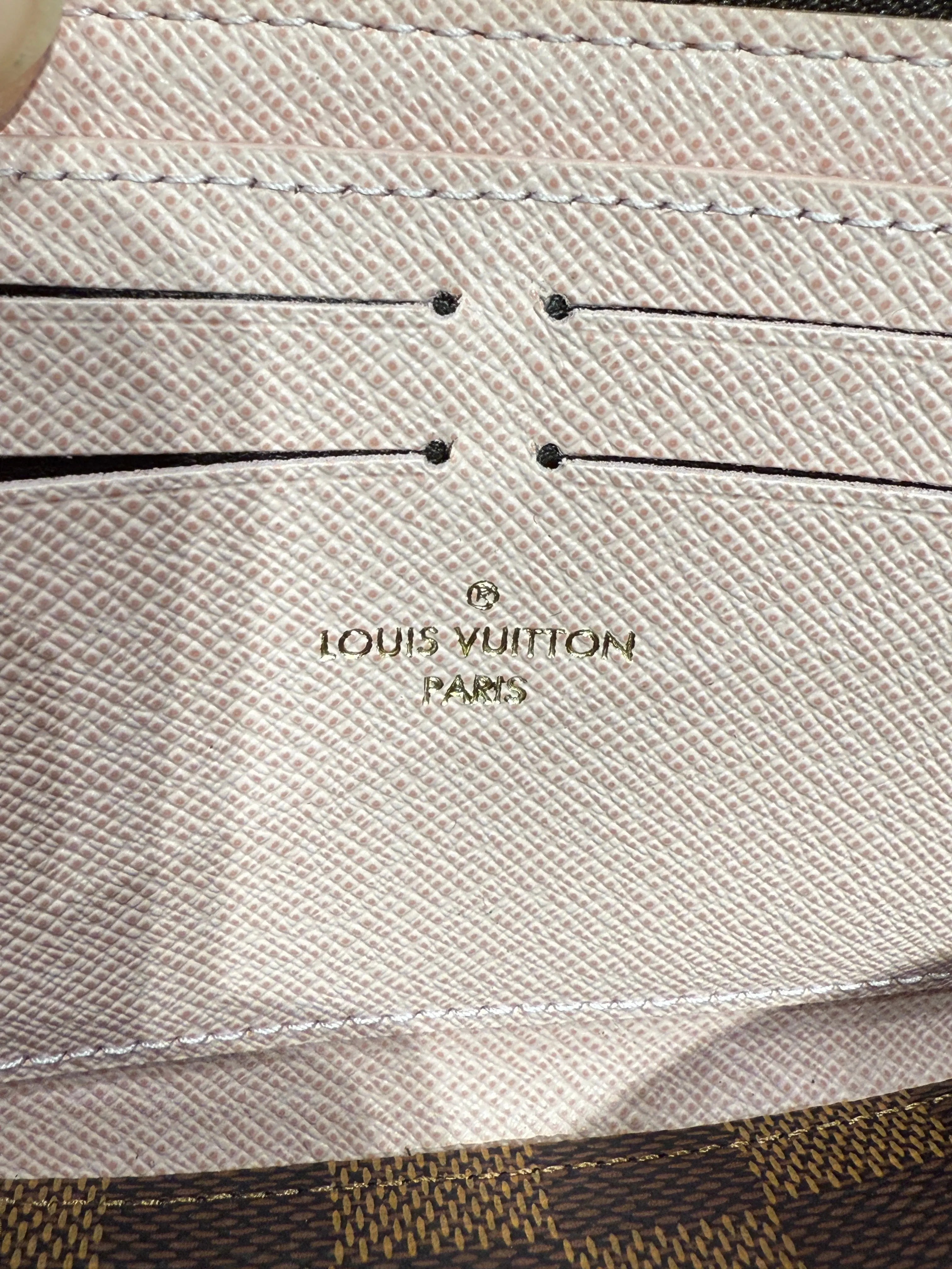 2023 Louis Vuitton Clemence Damier Rose Ballerina Wallet KIF Vintage