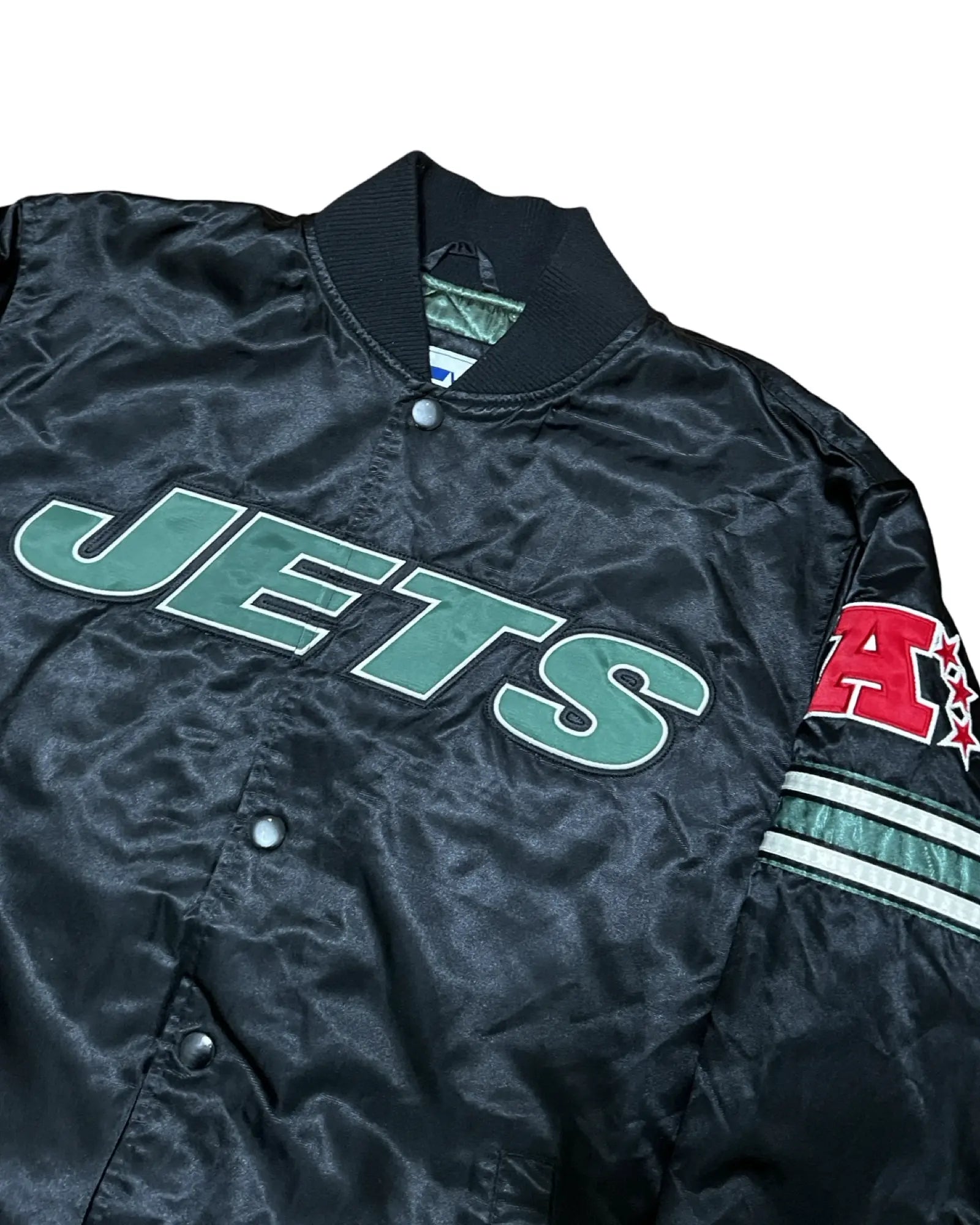 Vintage 90s New York Jets Starter Satin Jacket KIF Vintage