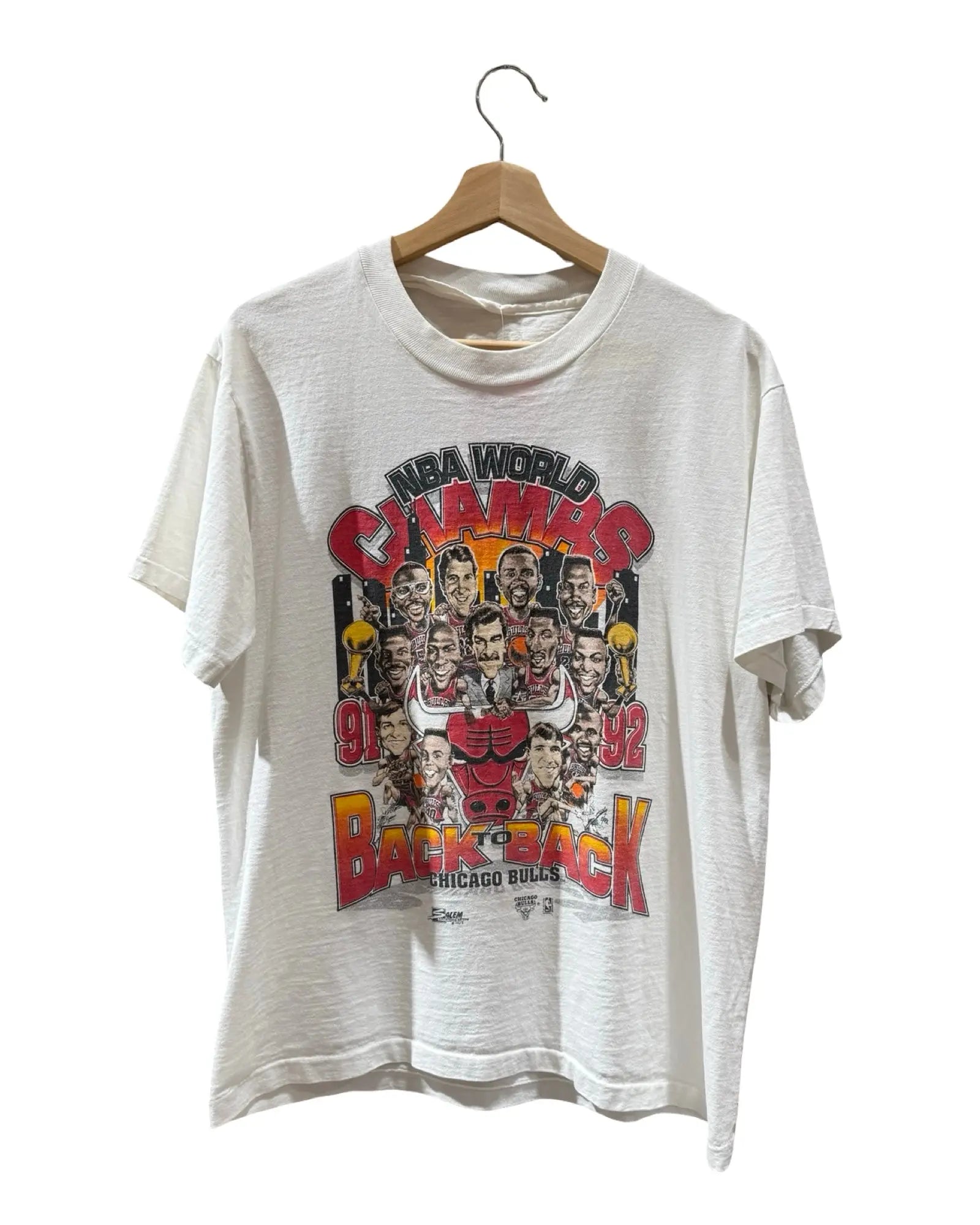 Vintage 1992 Chicago Bulls Back 2 Back Champions Tee KIF Vintage