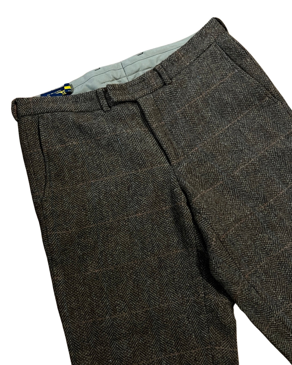 32 x 32 Vintage Ralph Lauren Rugby Wool Checkered Pants KIF Vintage
