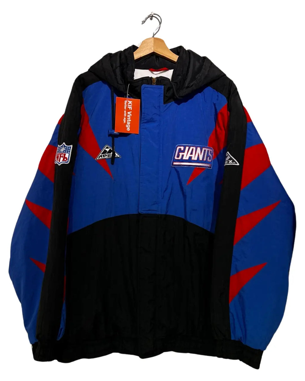 Vintage 90s New York Giants Shark Tooth Jacket KIF Vintage