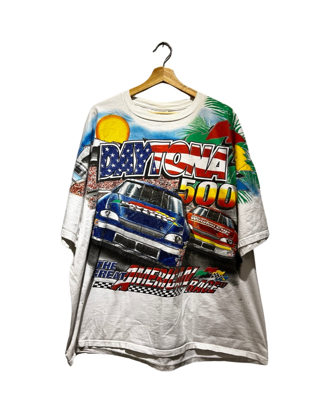 Vintage 1999 Nascar Daytona 500 All Over Print Tee