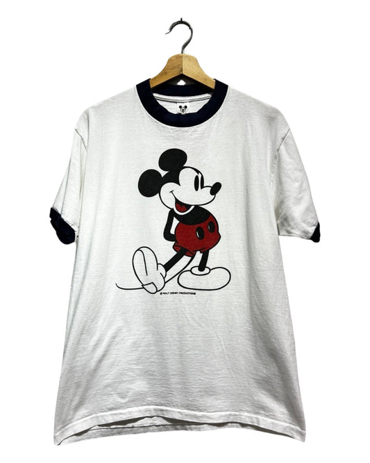 Vintage 80s Mickey Mouse Disney Ringer Tee