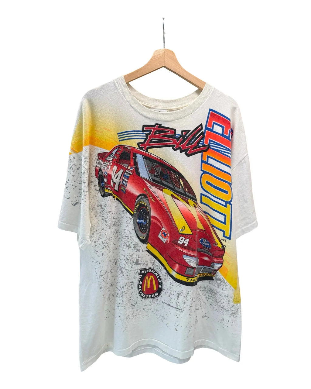 Vintage 1995 Nascar McDonalds All Over Print Tee KIF Vintage