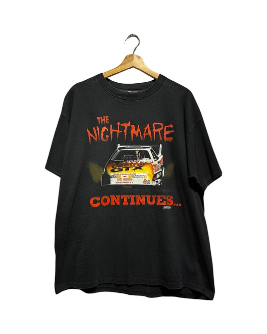 Vintage 90s Nascar John Force The Nightmare Continues Tee