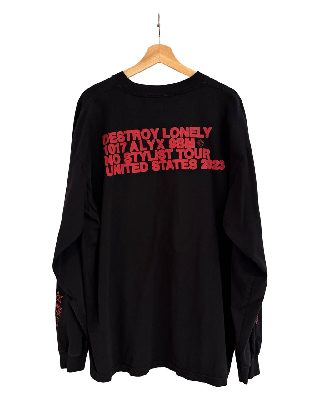 Camiseta de la gira 2023 Destroy Lonely x Alyx 1017 No Stylist