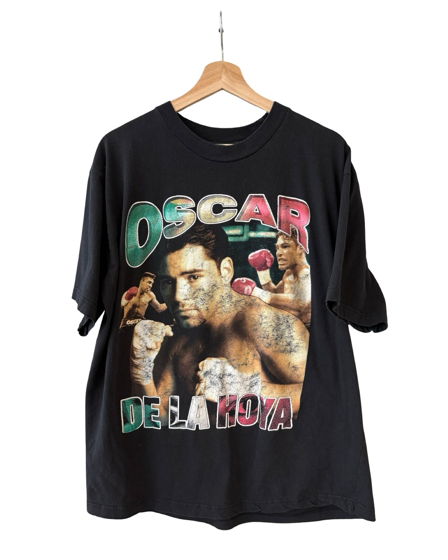 Vintage 90s Oscar De La Hoya Boxing Rap Tee