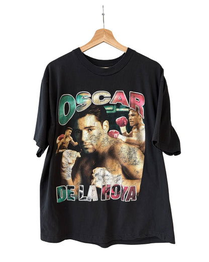 Vintage 90s Oscar De La Hoya Boxing Rap Tee