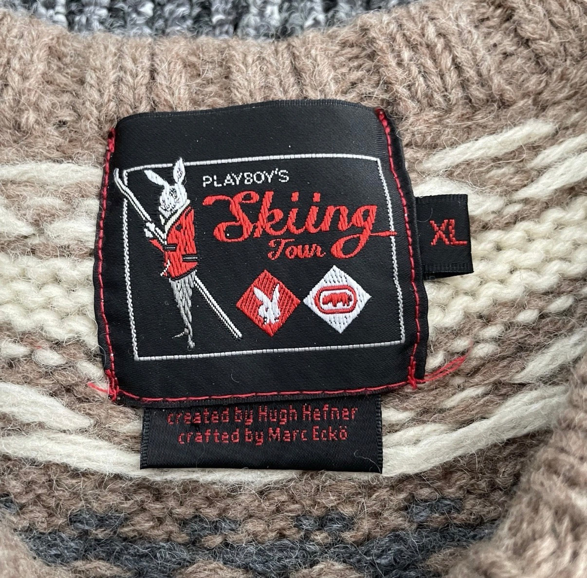 Vintage 90s Marc Ecko x Playboy Collab Wool Sweater