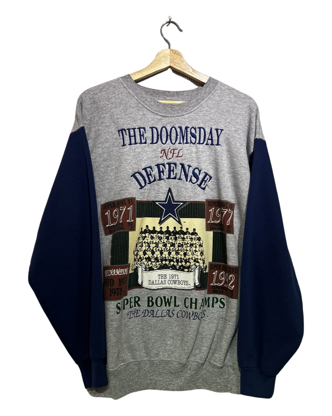 Vintage 1993 Dallas Cowboys Doomsday Crewneck