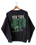 Sudadera retro de cuello redondo de los New York Jets de 1991