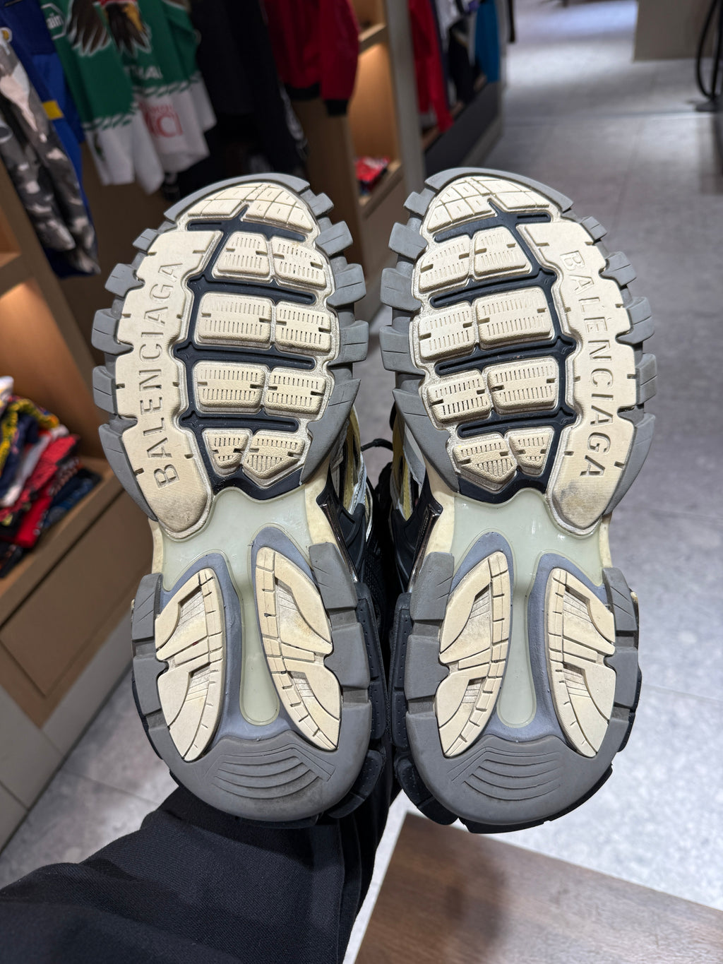 Balenciaga Track 2 Beige White Black Runners Sneakers KIF Vintage