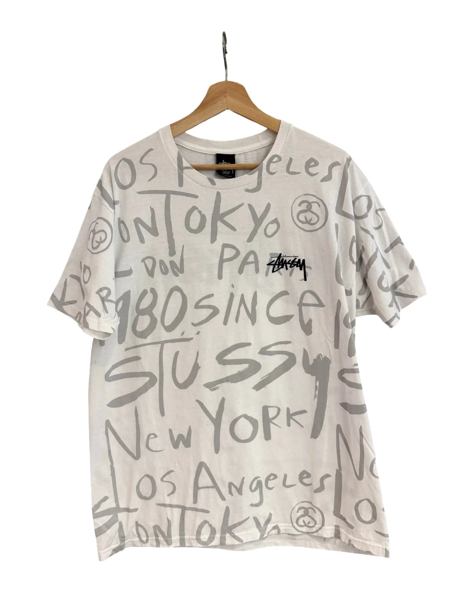 Vintage Stussy All Over Print Logo Tee KIF Vintage