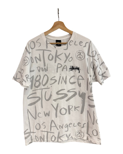 Vintage Stussy All Over Print Logo Tee
