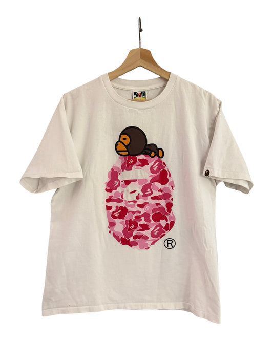 Vintage Bape Pink Camo Head Tee
