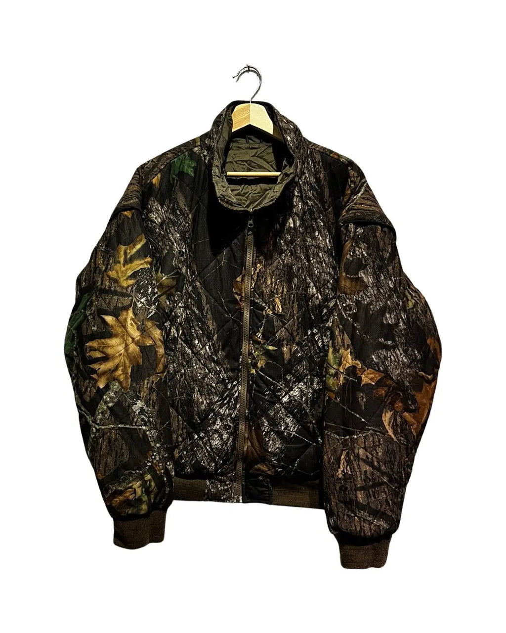 Vintage Remmington Mossy Oak Reversible Removable Camo Jacket KIF Vintage