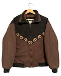 Vintage 90s Brown Aztec Puffer Jacket