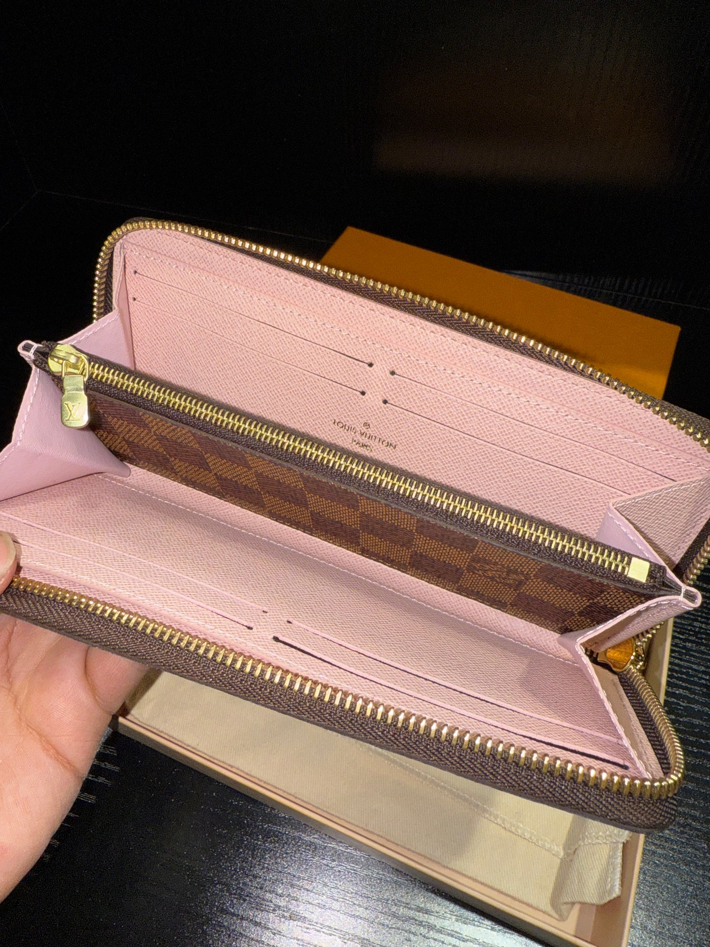 2023 Louis Vuitton Clemence Damier Rose Ballerina Wallet