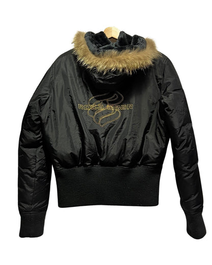 Vintage y2k Rocawear Fur Lined Hooded Jacket
