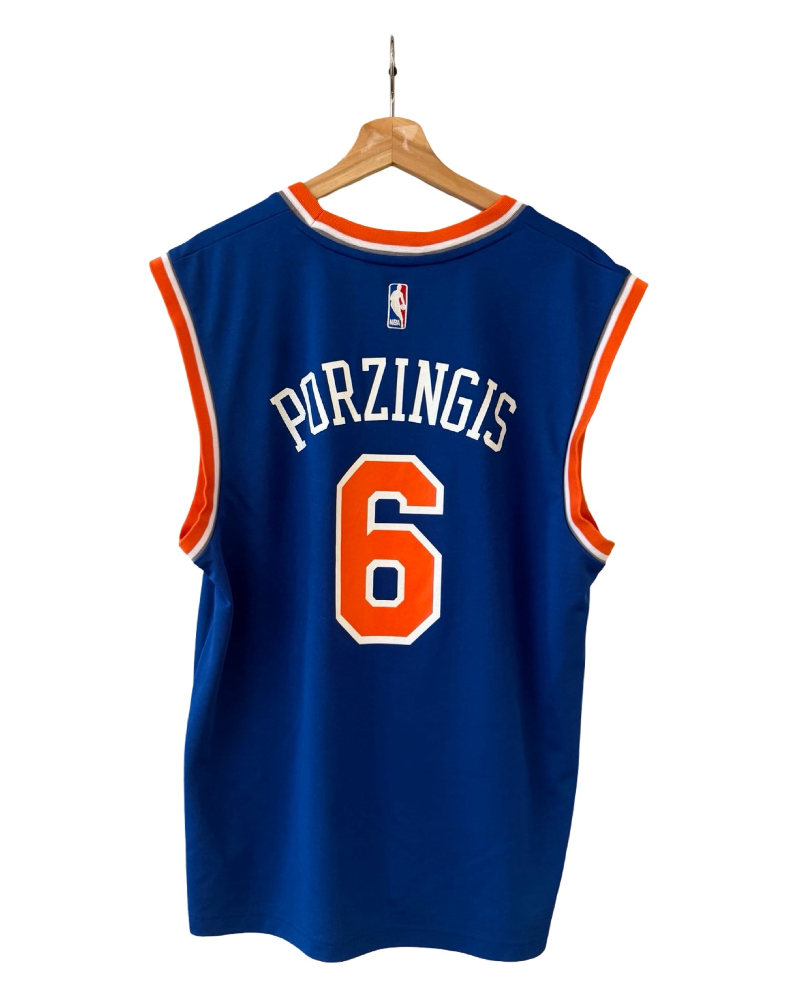 Vintage New York Knicks Kristaps Porzingus 6 Adidas NBA Jersey