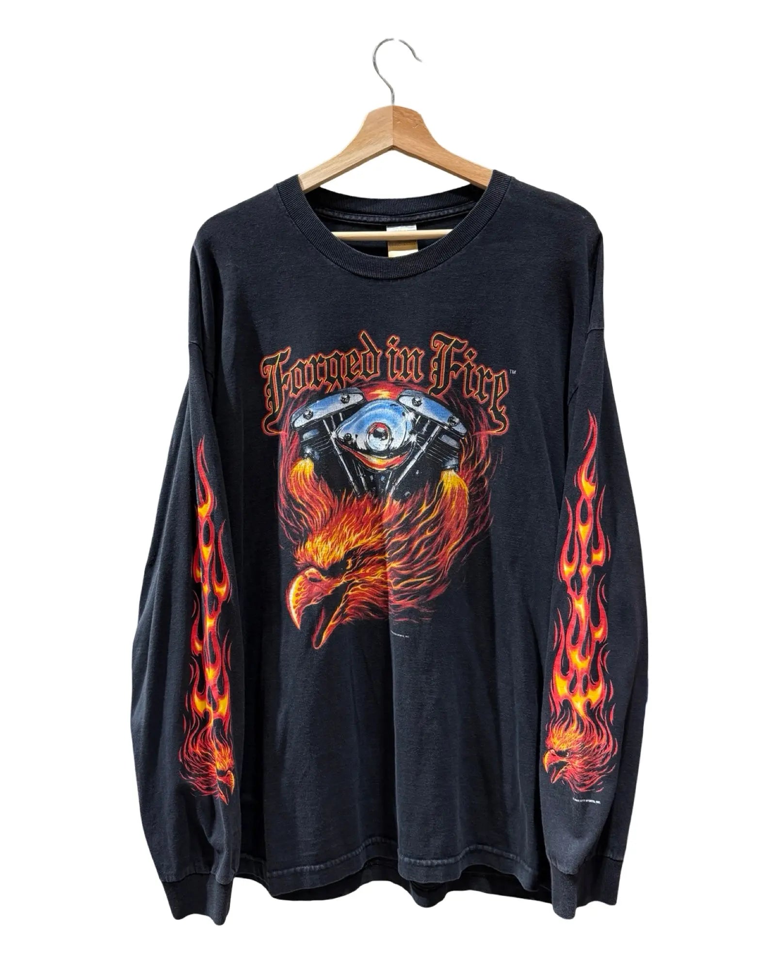 Vintage 2005 Forged In Fire Flames L/S Tee KIF Vintage