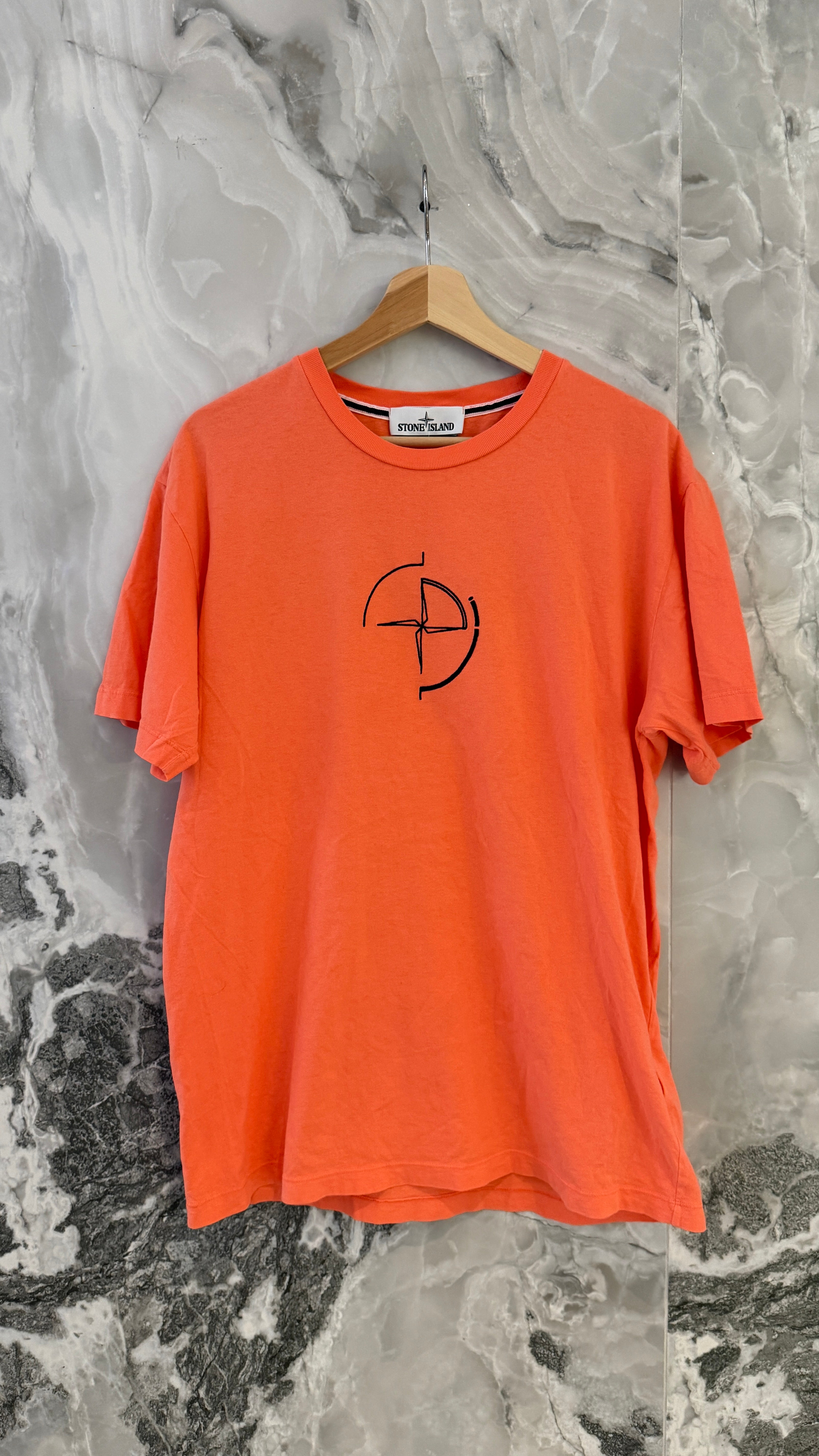 Camiseta Vintage Stone Island Salmón