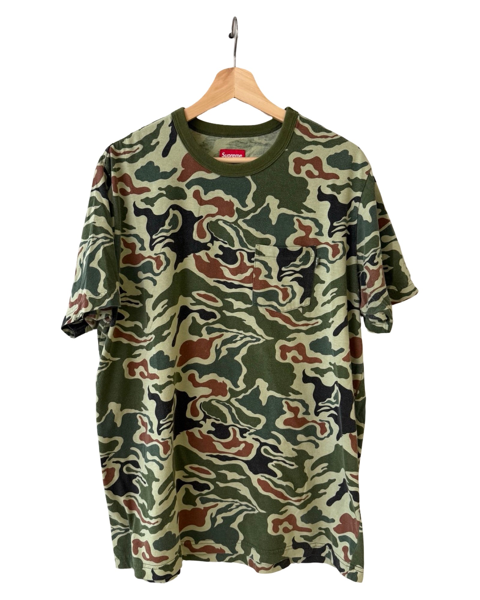 Vintage 2013 Supreme Camo Pocket Tee
