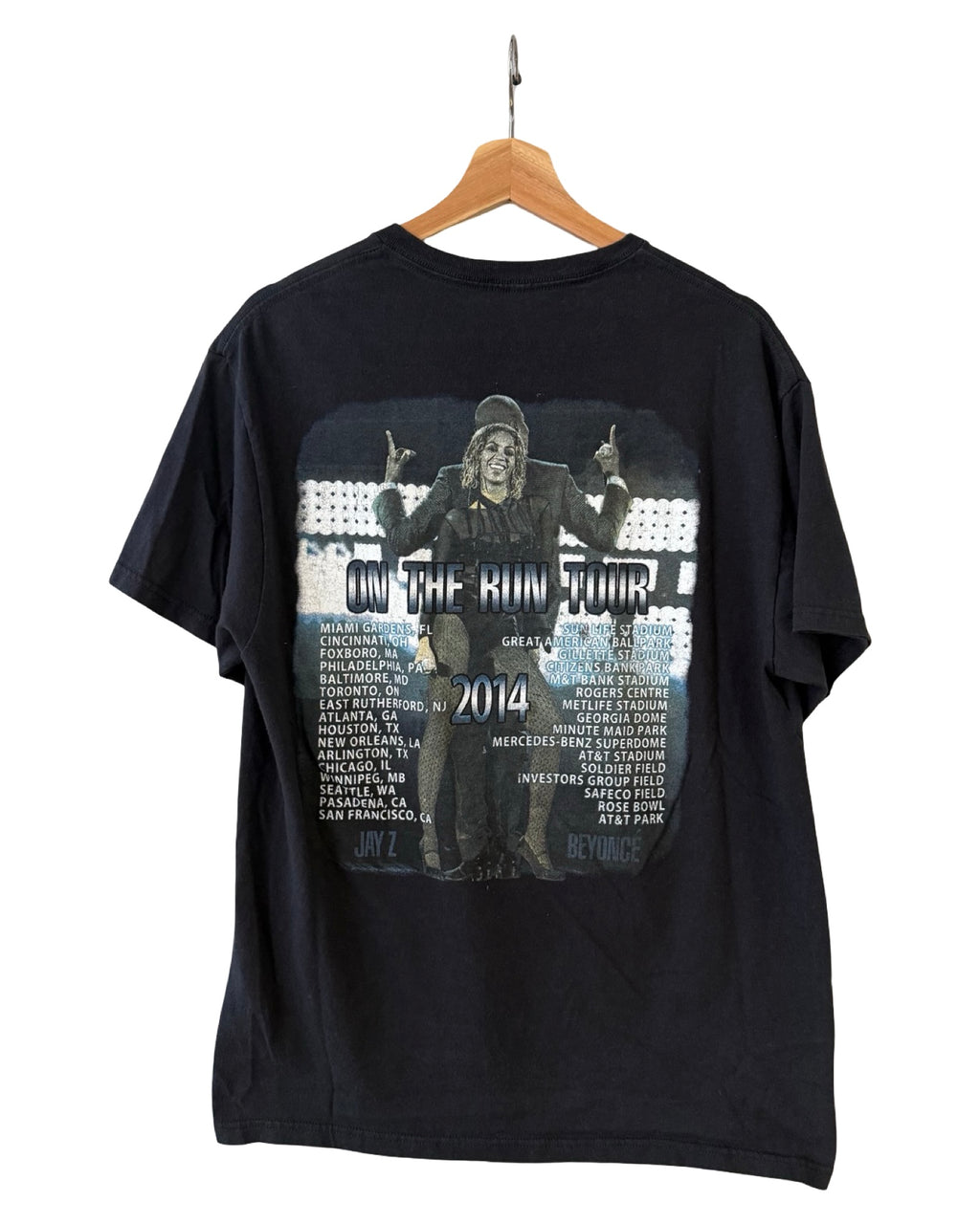 Vintage 2014 Jay Z & Beyonce On The Run Tour Tee
