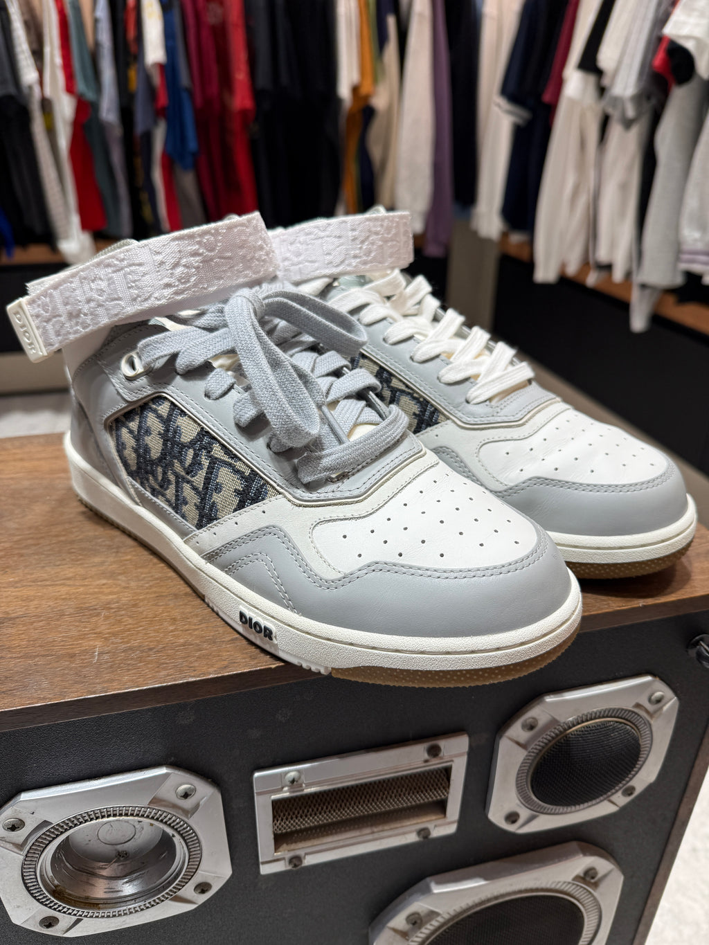US 9 Dior B27 High Oblique Grey Sneakers KIF Vintage