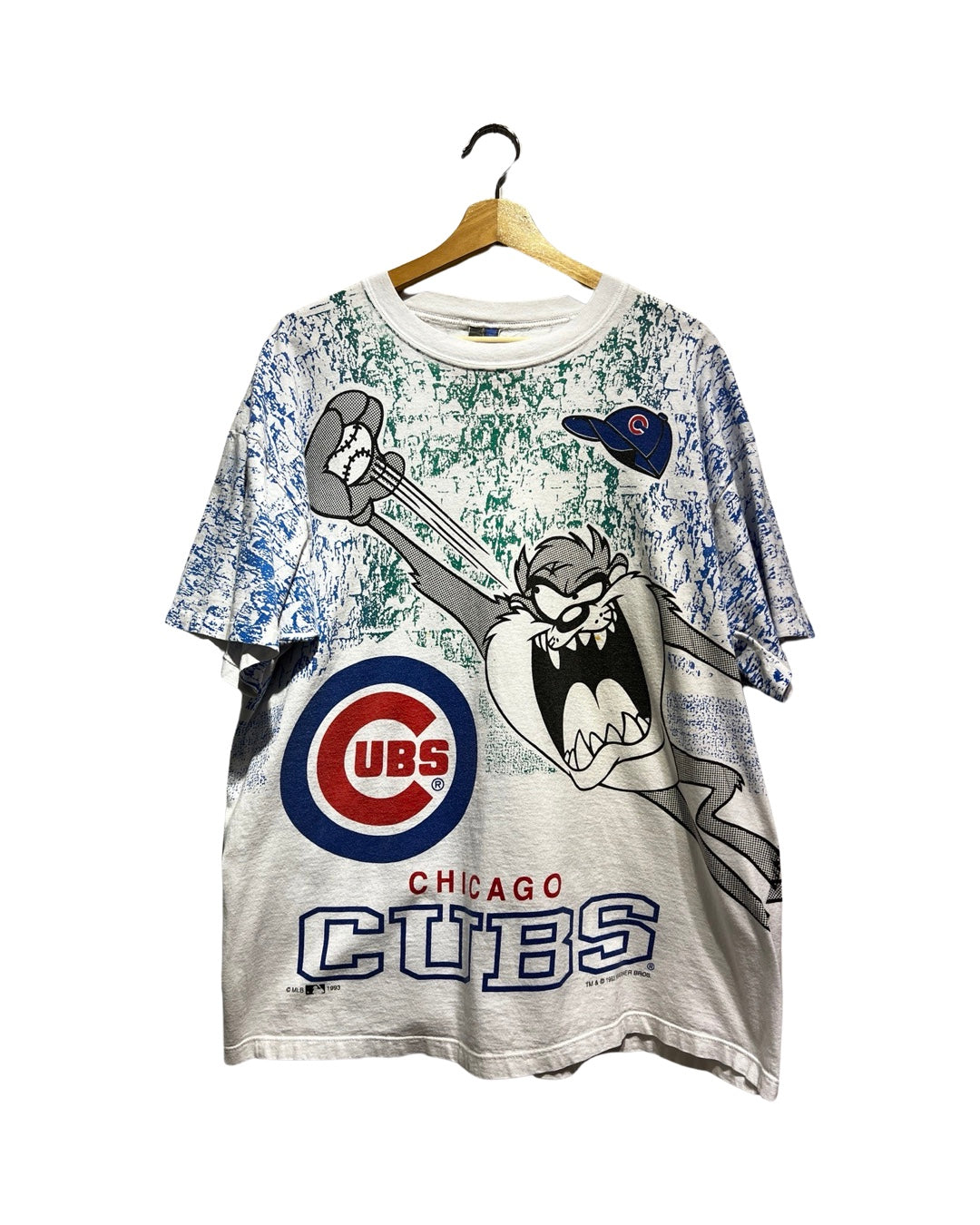 Vintage 1993 Chicago Cubs Looney Tunes Taz Tee