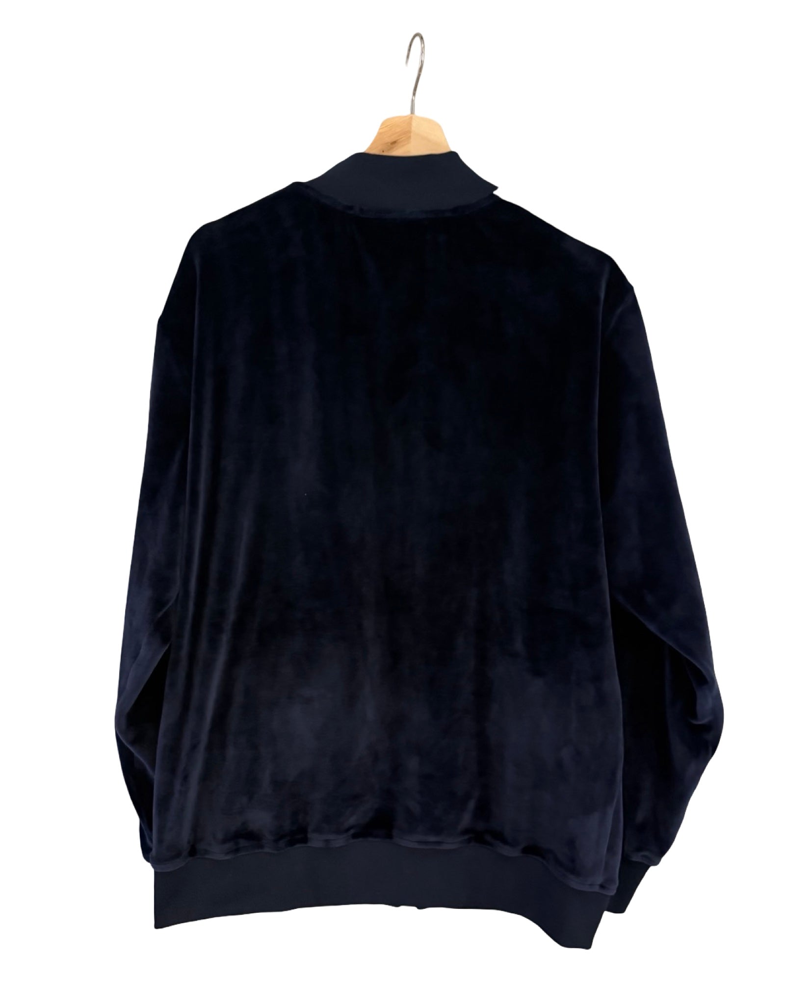 Palm Angels Blue Velvet Tracksuit Top & Bottom Set
