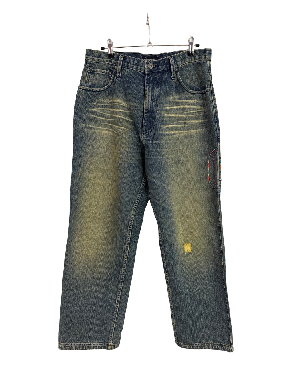 32 x 32 Vintage y2k Sean John Baggy Sunfaded Denim Jeans