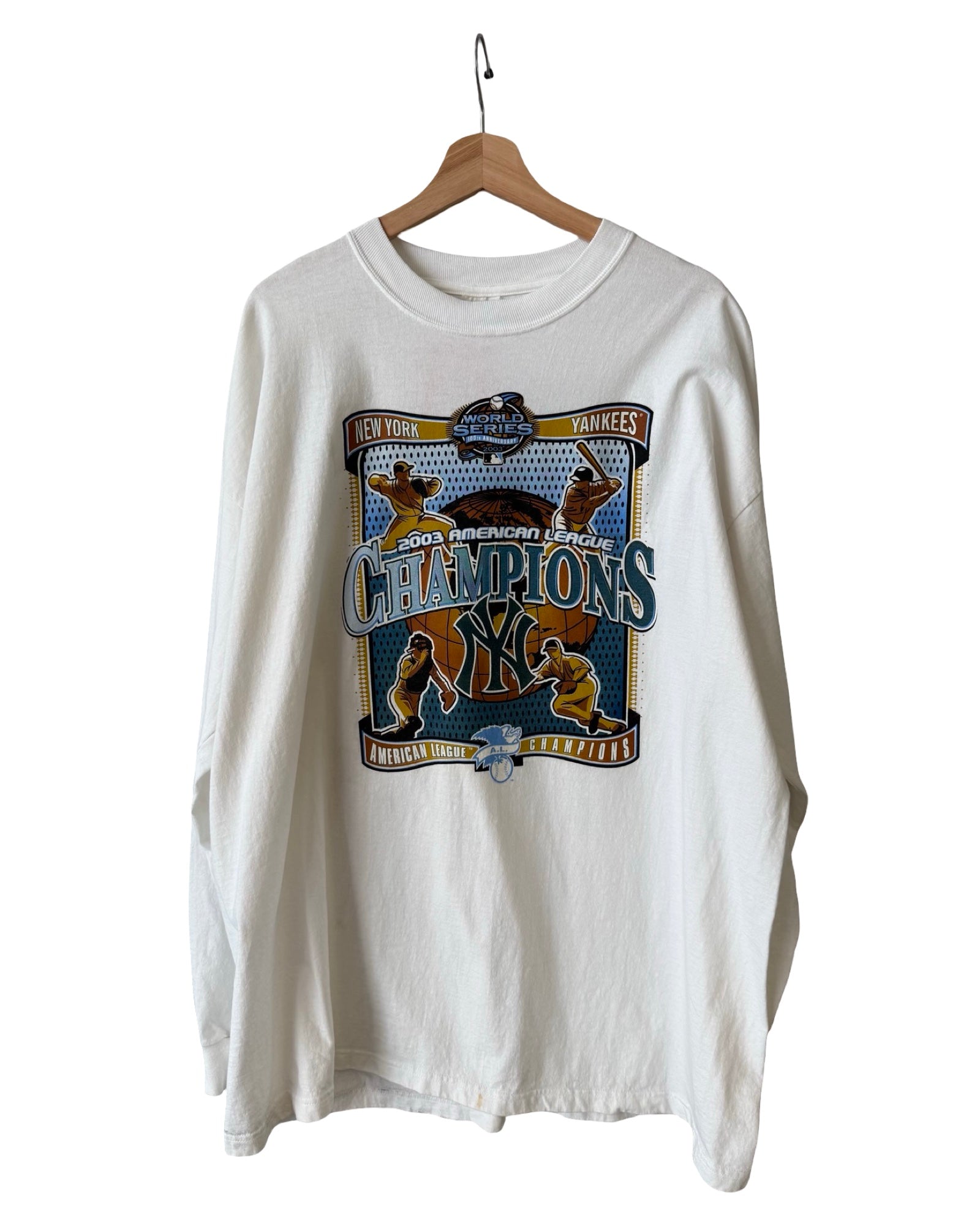 Vintage 2003 New York Yankees Champions Long Sleeve Tee