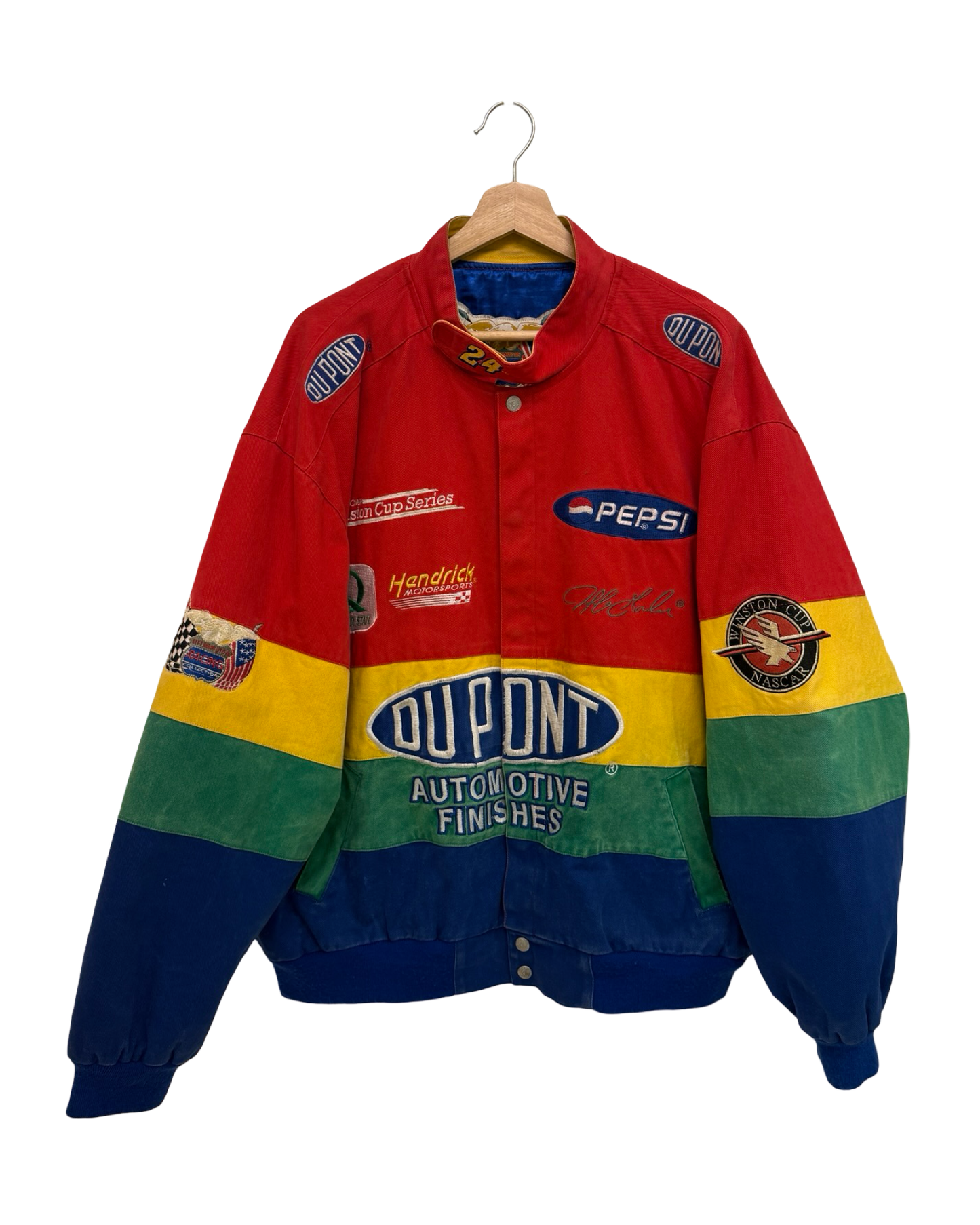 Vintage 90s Nascar DuPont Jeff Hamilton Jacket