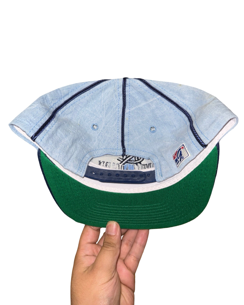 Vintage 90s Georgetown Hoyas The Game Blue Snapback Hat KIF Vintage